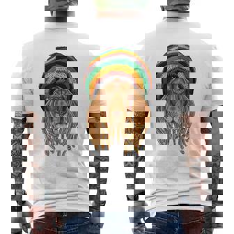 ラスタライオン ジャマイカ ラスタファリ カラーギフト レゲエ愛好家に メンズTシャツ バックプリント - Kawaiitshirt