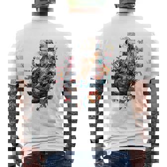 ラッコ フローラルアクセント メンズTシャツ バックプリント - Kawaiitshirt