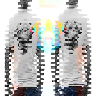 ラブラドールフェイス メンズTシャツ バックプリント - Kawaiitshirt