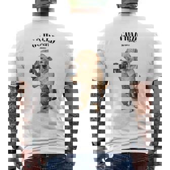 ラブラドールレトリバー 犬用筋肉トレーニング ダンベル付き メンズTシャツ バックプリント - Kawaiitshirt