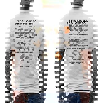 リスシャツの種類 おもしろリスシャツ リス メンズTシャツ バックプリント - Kawaiitshirt