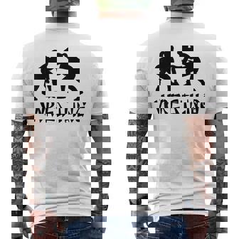 レスリング グレコローマン フリースタイルレスリング メンズTシャツ バックプリント - Kawaiitshirt