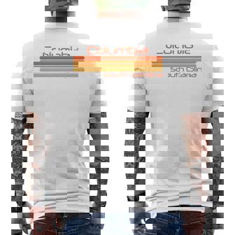 レトロ コロンビア サウスカロライナ 長袖tシャツ メンズTシャツ バックプリント - Kawaiitshirt