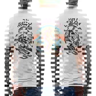 レトロ ヴィンテージ ブライトン ユタ スキー リゾート ウィンタースキー 長袖tシャツ メンズTシャツ バックプリント - Kawaiitshirt