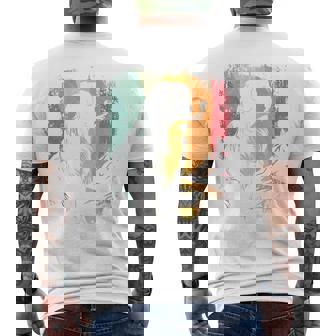 レトロなビンテージデザインのバーニーズマウンテンドッグ 長袖tシャツ メンズTシャツ バックプリント - Kawaiitshirt