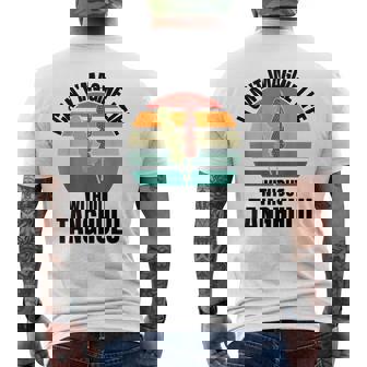 レトロタングル「Tanghuluなしでは人生は想像できない」 メンズTシャツ バックプリント - Kawaiitshirt