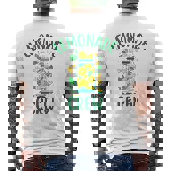 レモネードスタンドシャツ クルーとボス レモンジュース サマーイエロー メンズTシャツ バックプリント - Kawaiitshirt