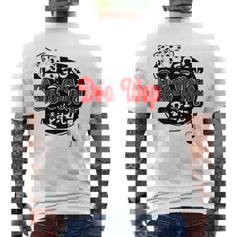 ロカビリー Doo Wop ヴィンテージ 50年代 音楽 レトロ ロックンロール メンズTシャツ バックプリント - Kawaiitshirt