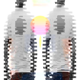 ローイング レトロ サンセット I チーム ローイング ボート ローイング スポーツ 長袖tシャツ メンズTシャツ バックプリント - Kawaiitshirt