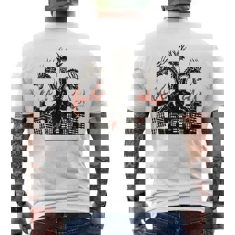 ヴィンテージ ドラゴンキング ギドラ アート サンセット 日本人 キッズ メンズ メンズTシャツ バックプリント - Kawaiitshirt