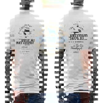 ヴィンテージ ニューファンドランド レトロ メンズTシャツ バックプリント - Kawaiitshirt