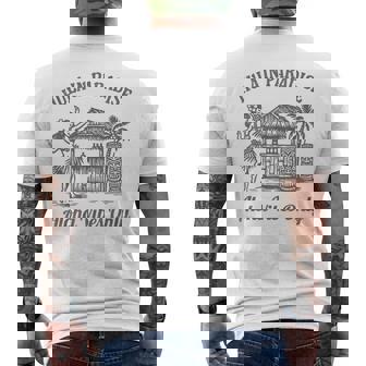 ヴィンテージ ハワイアン フラティキ トロピカル アロハ バイブ レトロ アイランド メンズTシャツ バックプリント - Kawaiitshirt