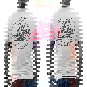 ヴィンテージ ロサンゼルス エンゼルス カリフォルニア レッドテキスト メンズTシャツ バックプリント - Kawaiitshirt