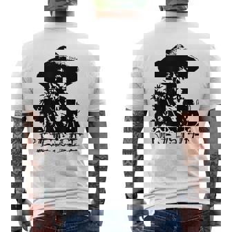 ヴィンテージの米農家のポートレート、米は命です メンズTシャツ バックプリント - Kawaiitshirt