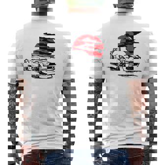 ヴィンテージジャパニーズクラシックカー、レーシングモータースポーツ メンズTシャツ バックプリント - Kawaiitshirt