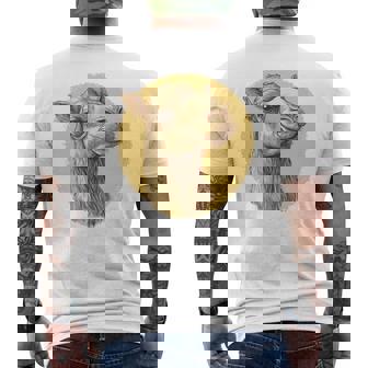 ヴィンテージラクダのイラスト 長袖tシャツ メンズTシャツ バックプリント - Kawaiitshirt