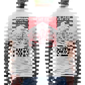 ヴィンテージ・ノット・マイ・ファースト・ロデオ、ファニー・ライディング・カウボーイ・ロデオ メンズTシャツ バックプリント - Kawaiitshirt