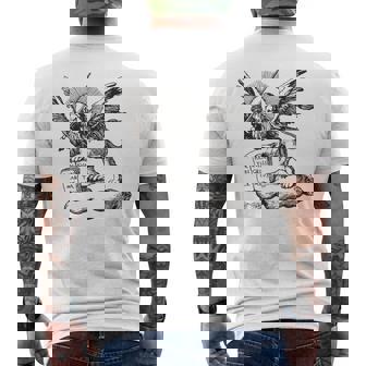 ヴェネツィア共和国のサンマルコ市の翼のあるライオン。 メンズTシャツ バックプリント - Kawaiitshirt