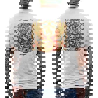 不死鳥 火の鳥 フェニックス イラスト バックプリント メンズTシャツ バックプリント - Kawaiitshirt