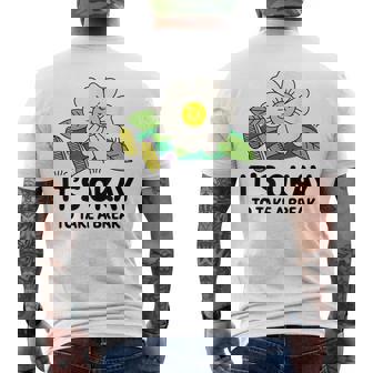 休憩しても大丈夫 メンズTシャツ バックプリント - Kawaiitshirt