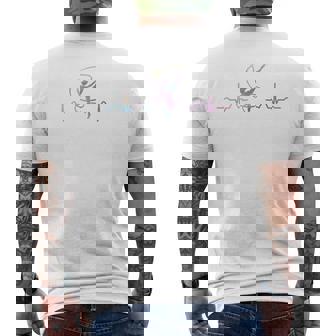 体操 バンド付き ハートビート ガールズ キッズ 新体操 メンズTシャツ バックプリント - Kawaiitshirt