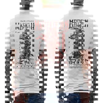 侍 猫戦士 浮世 オタク ストリートウェア 猫 サムライ メンズTシャツ バックプリント - Kawaiitshirt