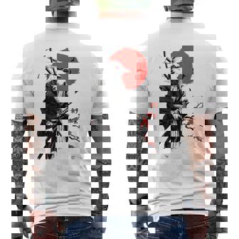 侍戦士 鳥 日本 アニメ グラフィックデザイン メンズTシャツ バックプリント - Kawaiitshirt