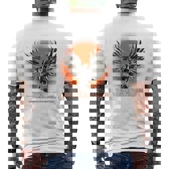 八咫烏 日本神話 霊鳥 化身 太陽 メンズTシャツ バックプリント - Kawaiitshirt