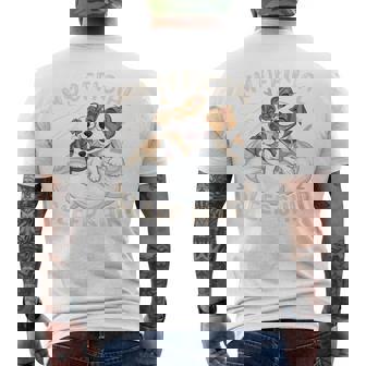 公式スリープシャツ、ジャックラッセルテリアと子犬 長袖tシャツ メンズTシャツ バックプリント - Kawaiitshirt