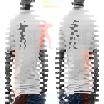 円盤 面白い 円盤投げ 長袖tシャツ メンズTシャツ バックプリント - Kawaiitshirt