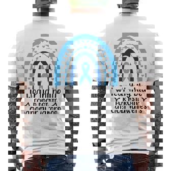 前立腺がん啓発 ライトブルー アーチ メンズTシャツ バックプリント - Kawaiitshirt