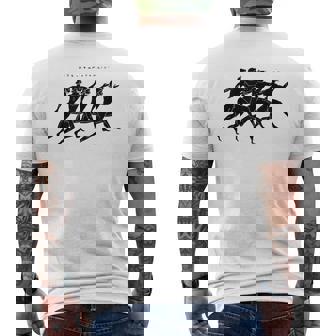 古代ギリシャの翼のあるランナー 2 考古学歴史家 メンズTシャツ バックプリント - Kawaiitshirt