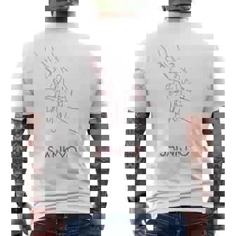 合気道 武道 日本 合気堂 武道 メンズTシャツ バックプリント - Kawaiitshirt