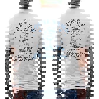 君は奇妙だよ君をキープするチーム・トラッシュ・ラクーン・オポッサム・ミーム メンズTシャツ バックプリント - Kawaiitshirt