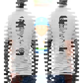 大谷翔平 ロサンゼルス 野球 ボブルヘッド Mlbpa メンズTシャツ バックプリント - Kawaiitshirt