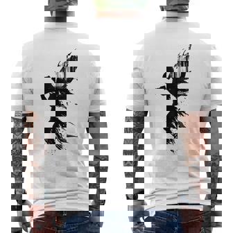 妖精 神話 ホールド カメラ グラフィック ファンタジー ポートレート 妖精 メンズTシャツ バックプリント - Kawaiitshirt