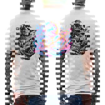 宇宙飛行士 惑星 科学 メンズ 宇宙 アート 宇宙飛行士 長袖tシャツ メンズTシャツ バックプリント - Kawaiitshirt