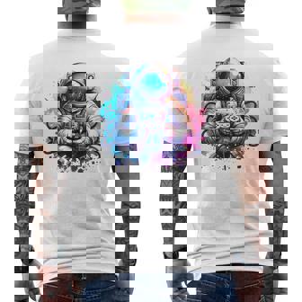 宇宙飛行士宇宙ギフト 科学ギフト 面白い宇宙ゲーマー メンズTシャツ バックプリント - Kawaiitshirt