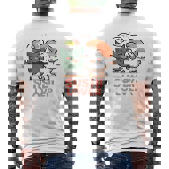 寿司好き メンズTシャツ バックプリント - Kawaiitshirt