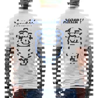 小さな羊 かわいいシンプルなミニマリストの動物 羊 メンズTシャツ バックプリント - Kawaiitshirt