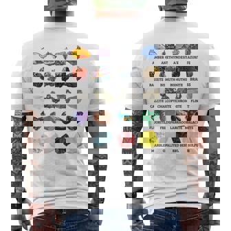 岩石・鉱物の種類 宝石学・地質学 教育 メンズTシャツ バックプリント - Kawaiitshirt