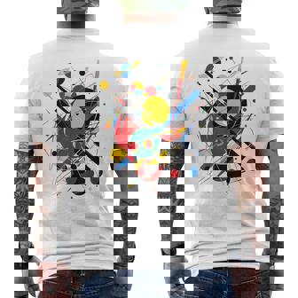 幾何学 抽象 カラフル アート グラフィック 幾何学模様 メンズTシャツ バックプリント - Kawaiitshirt