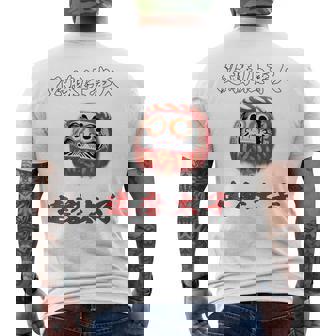 必勝 達磨 だるま ねじり鉢巻き 選挙 応援 合格 受験 バックプリント メンズTシャツ バックプリント - Kawaiitshirt