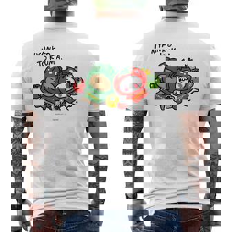 愛しすぎて大好きすぎる。 ベジタブル メンズTシャツ バックプリント - Kawaiitshirt