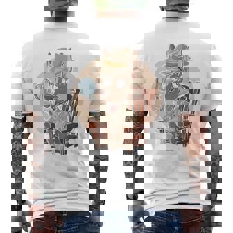 探偵犬 メンズTシャツ バックプリント - Kawaiitshirt