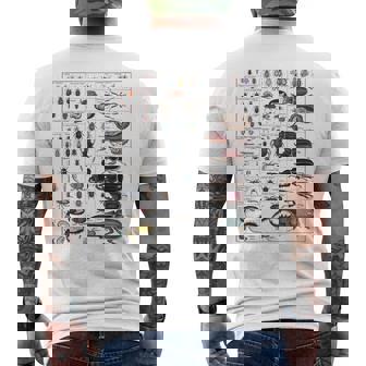 昆虫コレクション種ヴィンテージバグチャート昆虫学 メンズTシャツ バックプリント - Kawaiitshirt