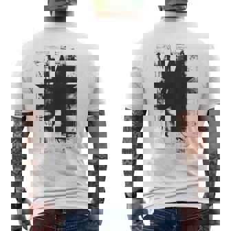 星 星柄 メンズ キッズ 半袖 マーク ロック おしゃれ かっこいい ワイルド ブランド 春夏 グランジステラ メンズTシャツ バックプリント - Kawaiitshirt