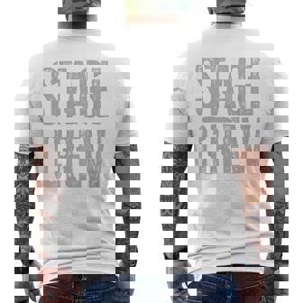 映画、テレビ、劇場、カメラ用のステージクルーが背面にプリントされています。 メンズTシャツ バックプリント - Kawaiitshirt