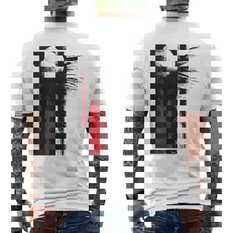 月 抽象 モチーフ 描画 アートワーク 絵画 月 メンズTシャツ バックプリント - Kawaiitshirt