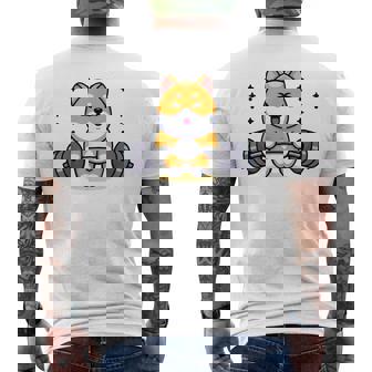 柴犬 イヌ 面白いtシャツ 犬 筋トレ 文字入り メンズ おもしろ 面白い 服 おもしろグッズ 文字 メンズTシャツ バックプリント - Kawaiitshirt